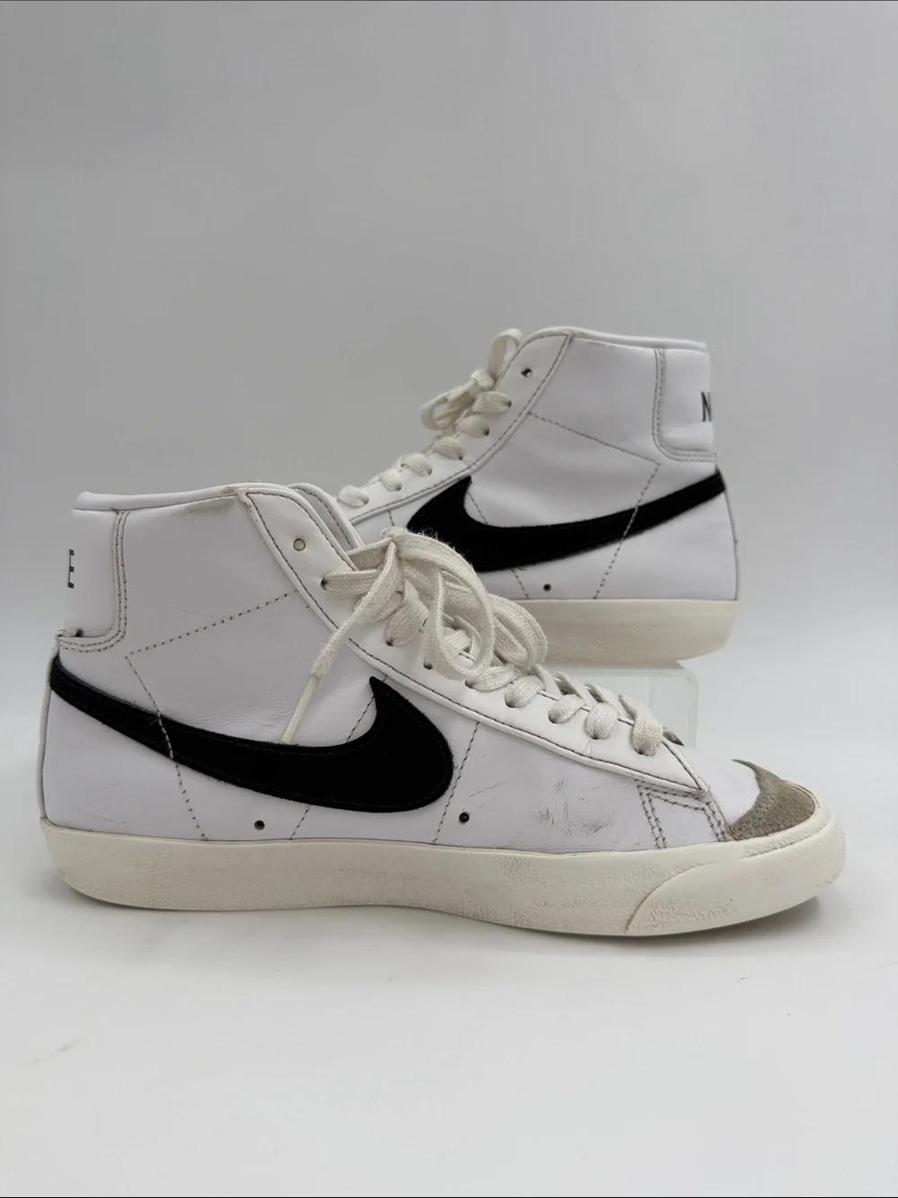 Nike Blazer Mid 77 Vintage White Black CZ1055-100 Women's Size 7.5